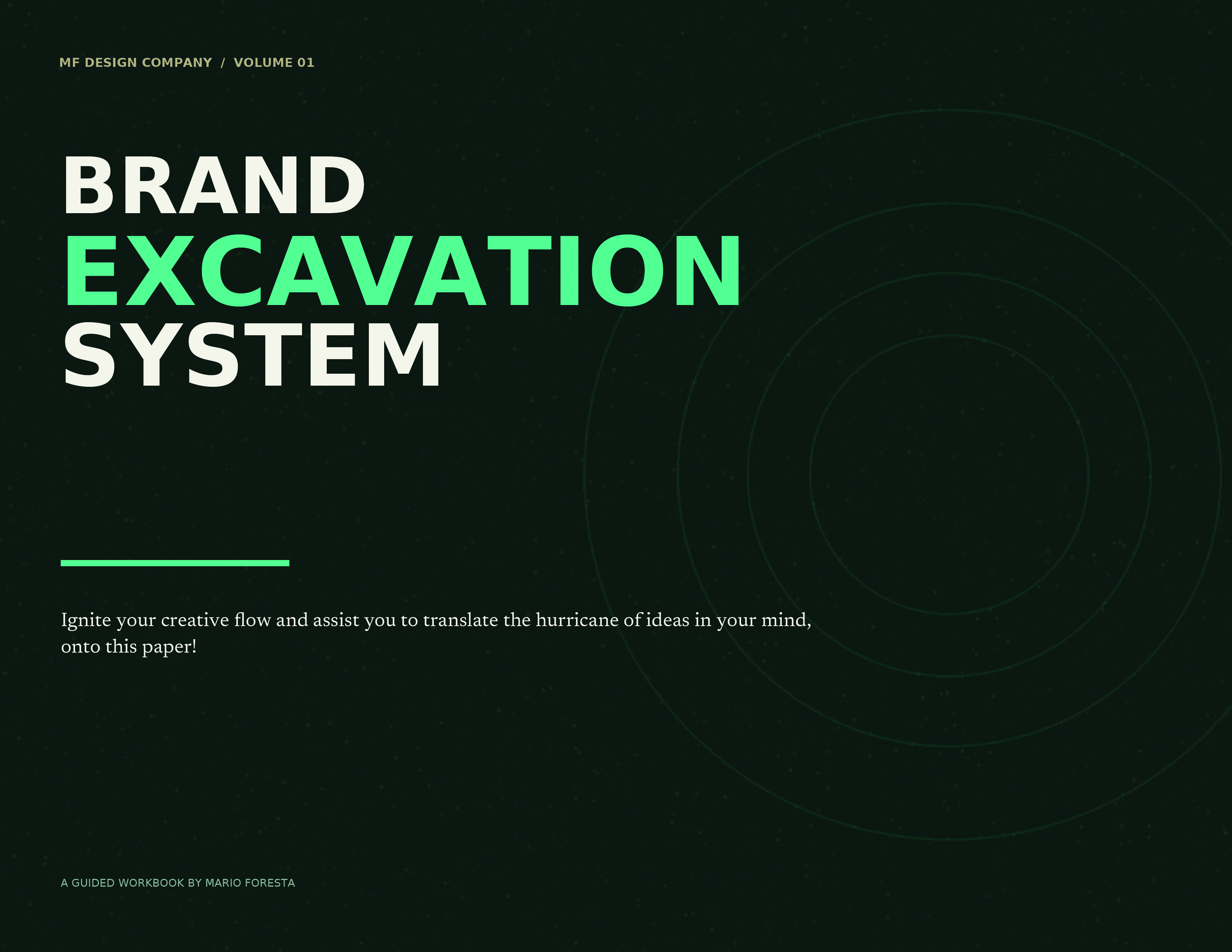 Brand Excavation System workbook cover
