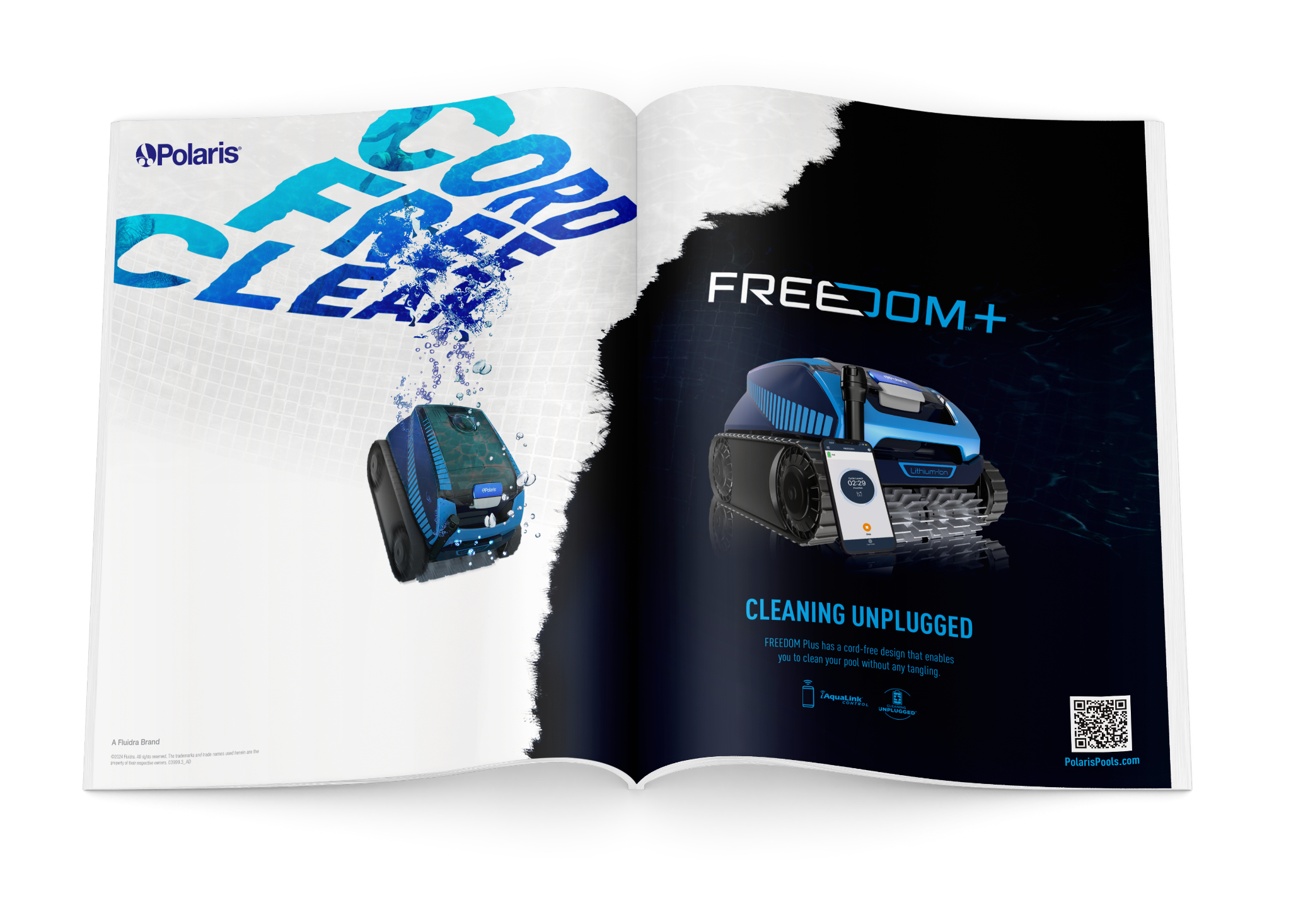 Freedom Plus Cleaning Unplugged magazine spread